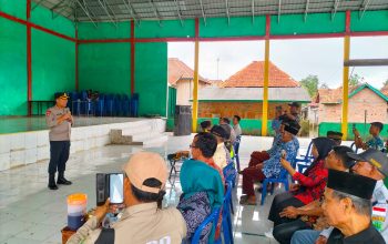 Kapolres PALI, AKBP Khairu Nasrudin, S.I.K., MH, Menggelar kegiatan Jumat Curhat di Desa Tanjung Dalam