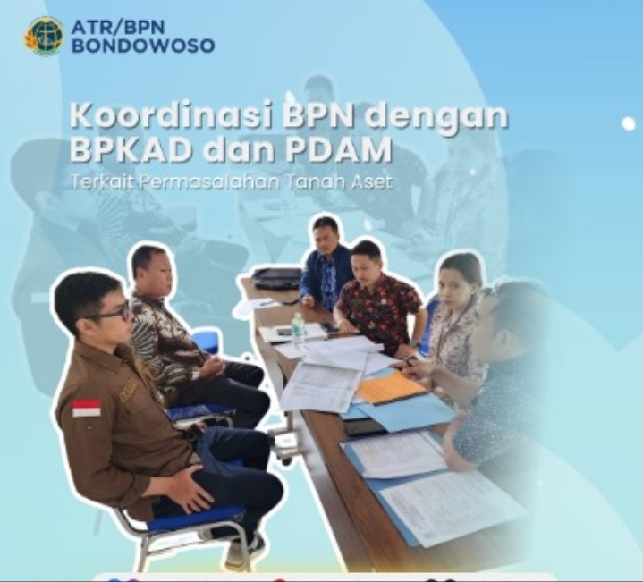 Koordinasi BPN dengan BPKAD dan PDAM Bahas Permasalahan Tanah Aset