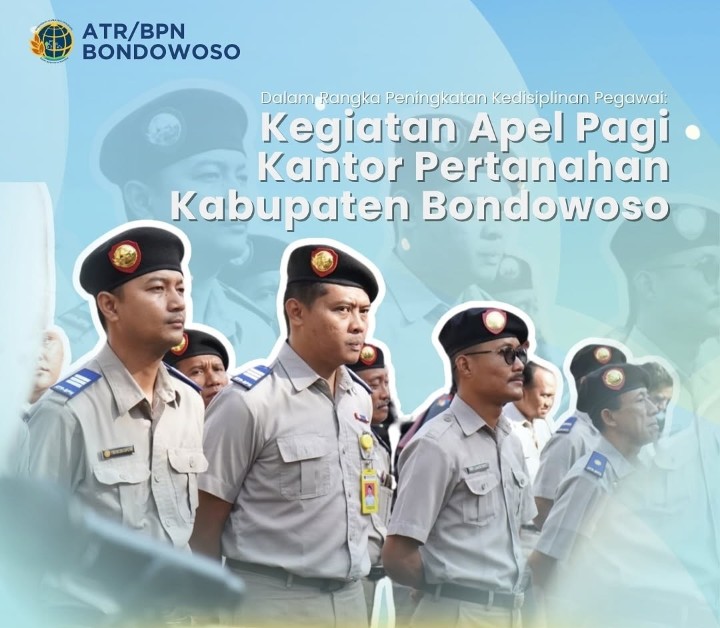 Kegiatan Rutin Apel Pagi di BPN Kabupaten Bondowoso