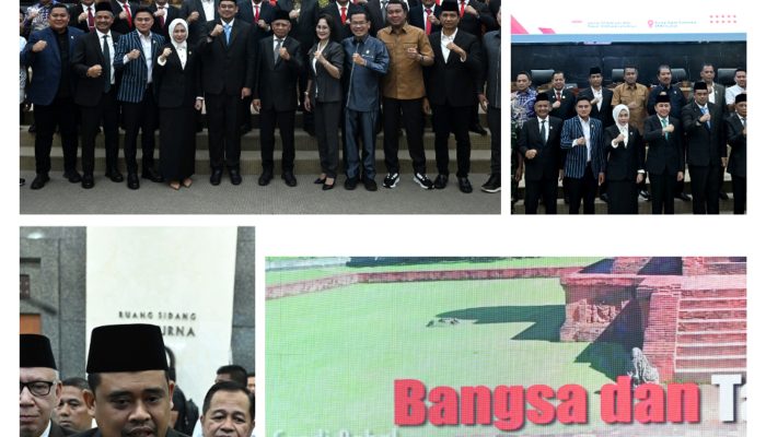 Pj Gubernur Sumut Agus Fatoni Hadiri Rapat Paripurna DPRD Penetapan Paslon Gubernur dan Wagub Terpilih Sumut Hasil Pilkada 2024