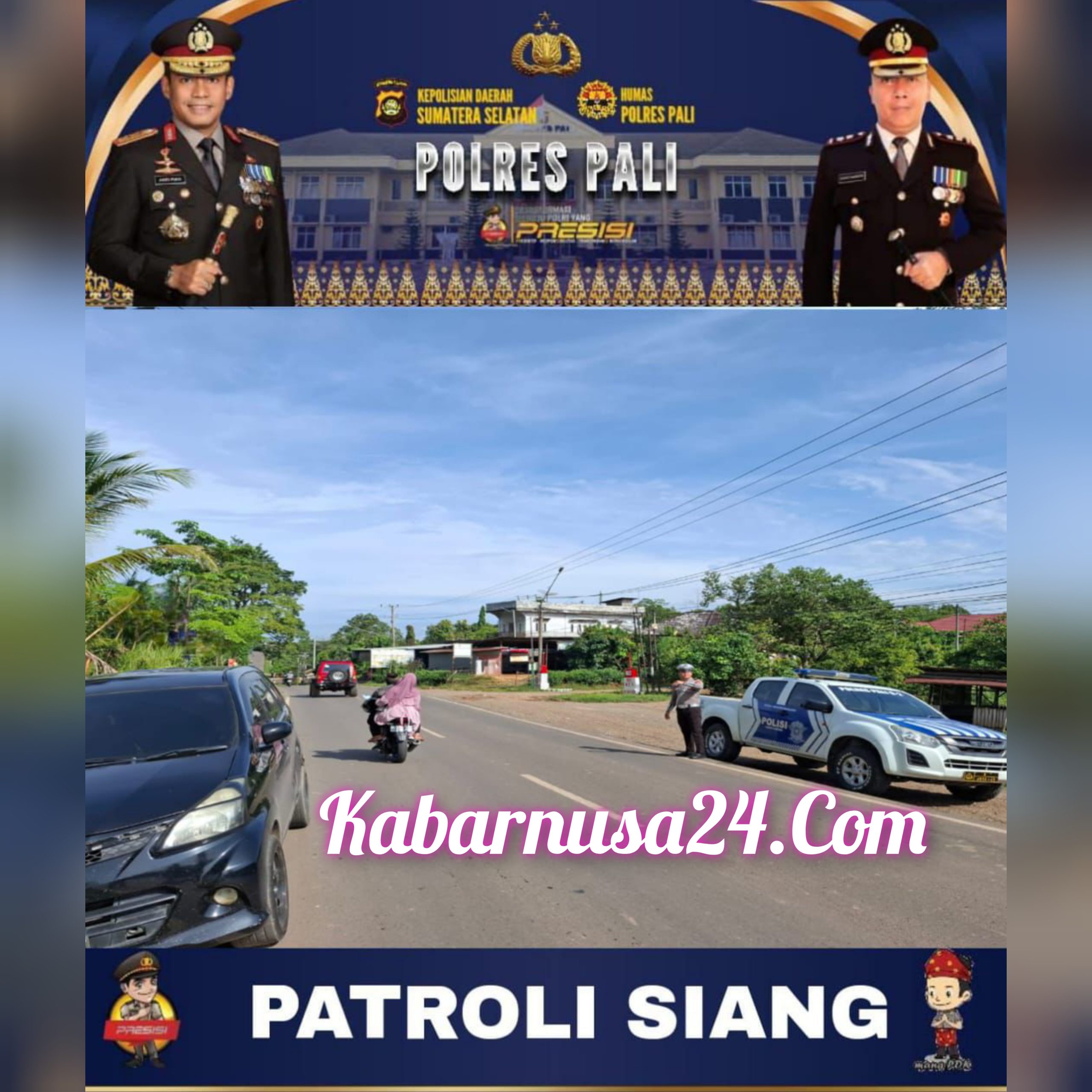 Satuan Lalu Lintas (Satlantas) Polres PALI Menggelar Patroli