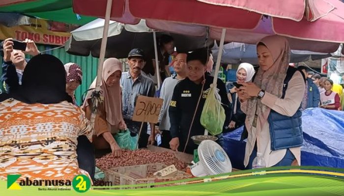 Polda Sumsel Sidak di Pasar Satelit, Antisipasi Kelangkaan Bahan Pokok Jelang Ramadan dan Idul Fitri