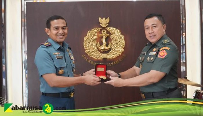 Antisipasi Karhutla di Sumsel, Danlanal Palembang Sambut Audiensi Staff Ahli Panglima TNI