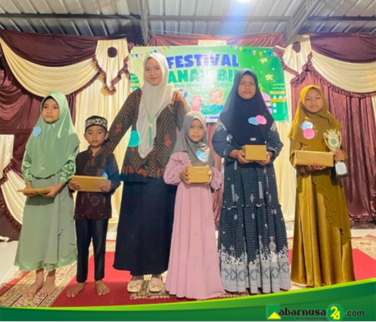 Cerdas Beriman dan Berprestasi, Mahasiswa KKN kelompok 49 Sukses Menggelar Festival Anak Bie