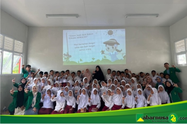 Mahasiswa KKN kelompok 39 Universitas Malikussaleh tahun 2025 Adakan Sosialisasi Anti-Bullying di SDN 11 Blang mangat,Gampong Seuneubok