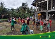 Ajak Hidup Sehat, Mahasiswa KKN Kelompok 223 Adakan Senam Pagi Bersama Anak-Anak Gampong Cot Laba