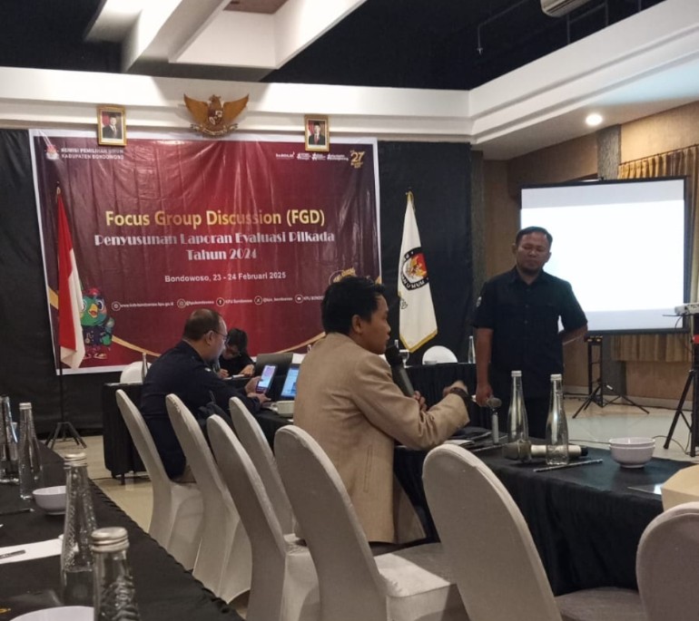 KPU Kabupaten Bondowoso Lakukan Evaluasi Pilkada 2024 Bersama Media