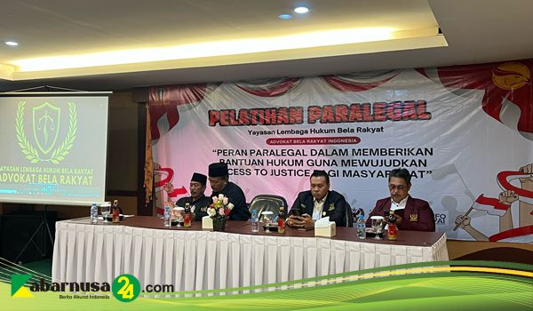 Gelar Pelatihan Paralegal Ke-2, Ketum ABR-I Berikan Penghargaan Kepada M.Nurullah RS