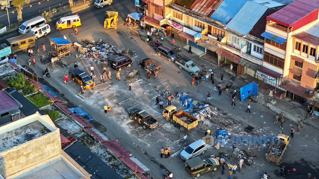 Pemerintah Kabupaten Karo Lakukan Penertiban di Pusat Pasar Berastagi