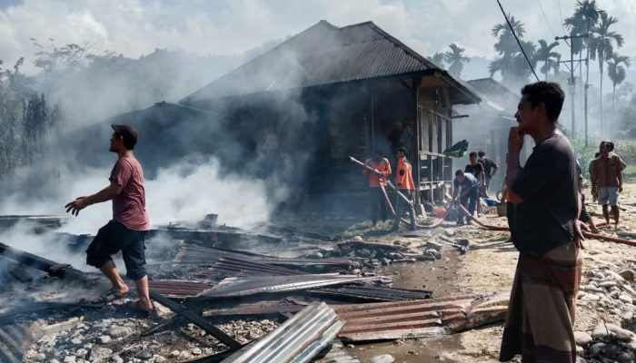 Dua Rumah Terbakar Di Aceh Tenggara