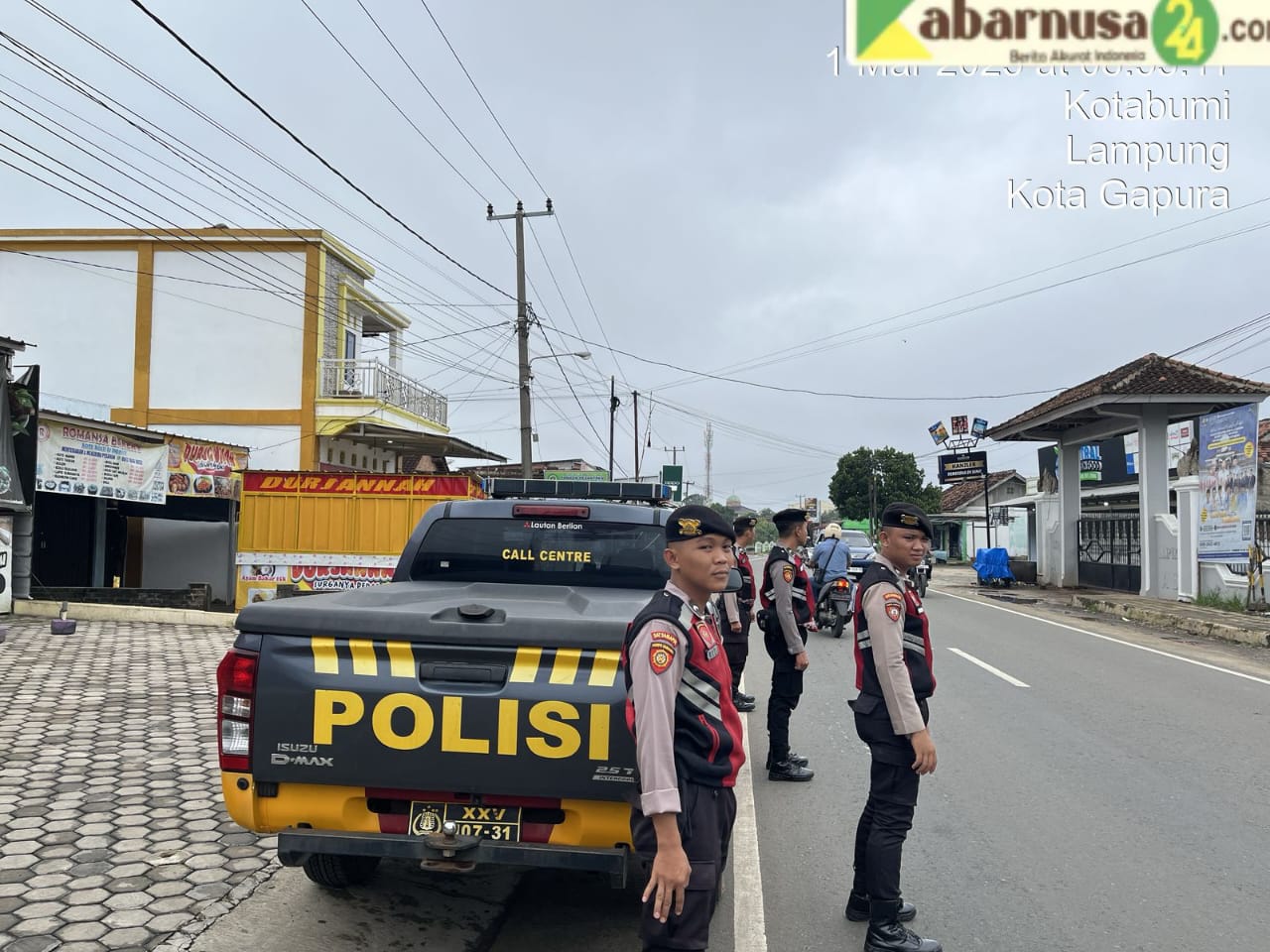 Jaga Kamtibmas Bulan Ramadhan,Sat Samapta Polres Lampung Utara Intensifkan Patroli R4