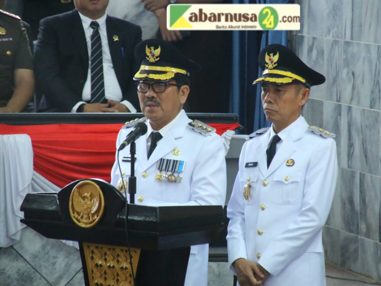 Bupati Lampung Utara Sampaikan Visi- Misi Dalam Rapat Paripurna, Lanjut Ramah Tamah Dengan Masyarakat