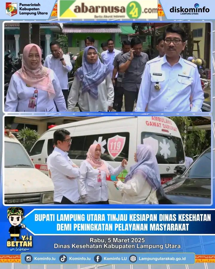 Bupati Lampung Utara Tinjau Kesiapan Dinas Kesehatan Demi Peningkatan Pelayanan Masyarakat