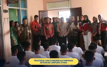 Wakil Bupati Lampung Utara  Beri Motivasi Kepada  Calon Anggota  Paskibraka