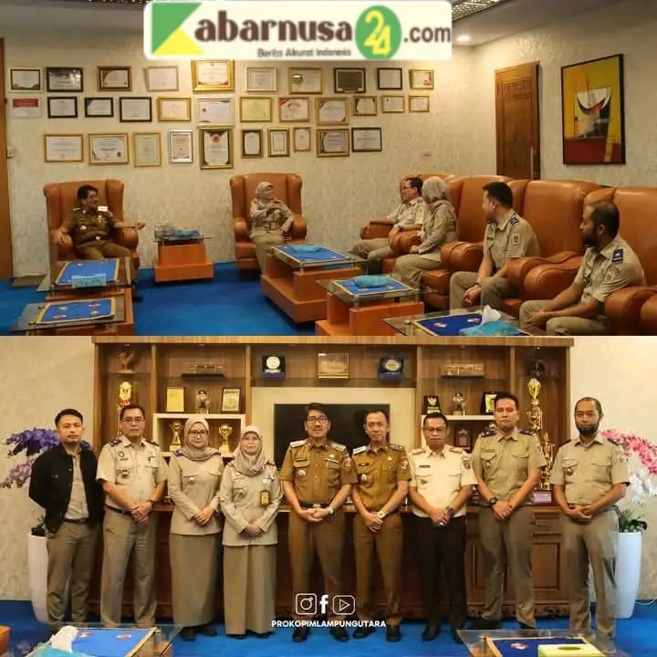 Bupati Lampung Utara Menerima Audensi Kepala Kantor ATR/BPN Berserta Jajaran