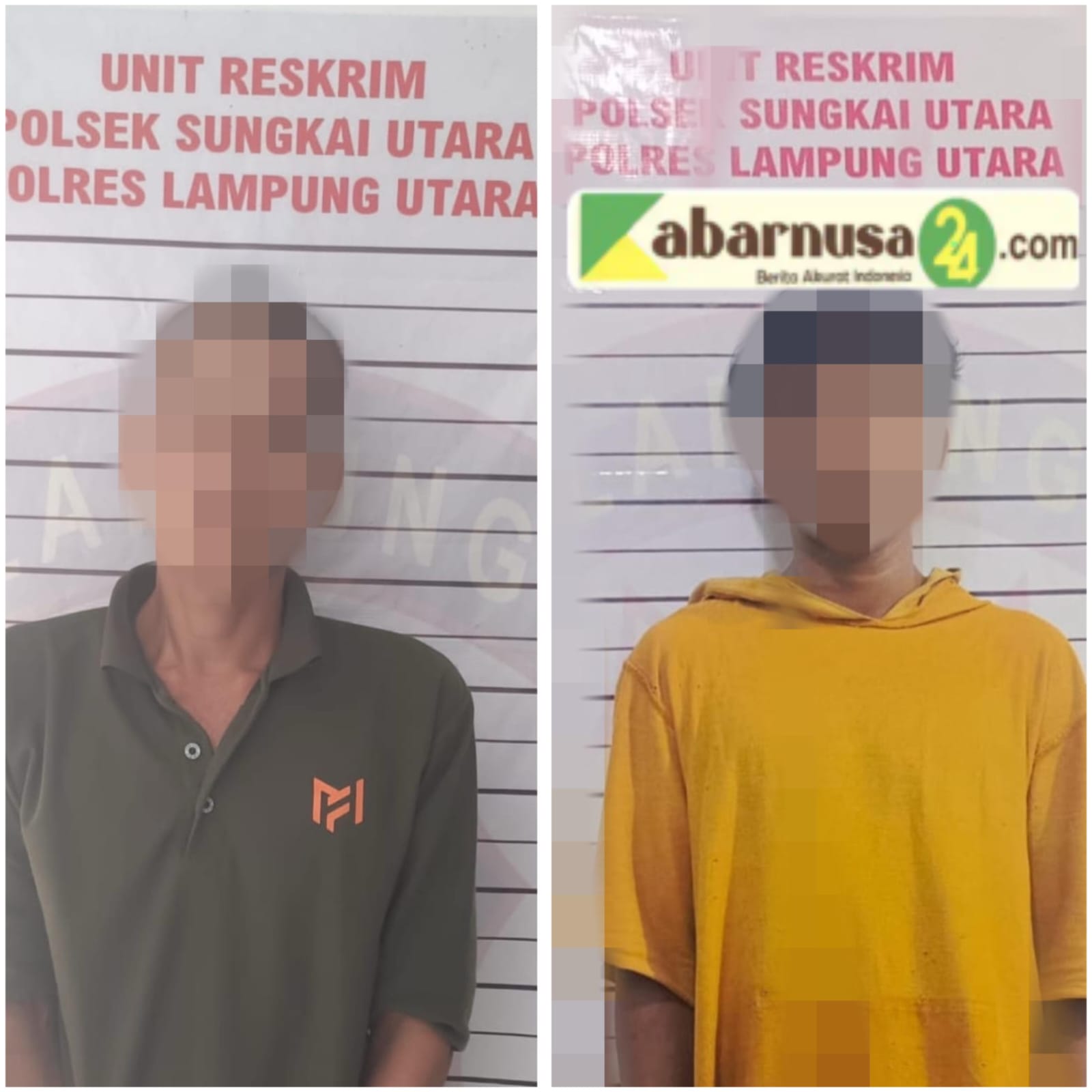 Dalam Sehari Dua Pelaku Curat Di Sungkai Utara Diamankan Polisi