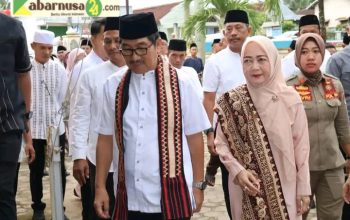 Safari Ramadhan  Bupati Lampung Utara  di Masjid  Istiqomah. Desa Sawojajar