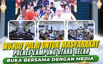 Wujud Polri Untuk Masyarakat, Polres Lampung Utara Gelar Buka Puasa Bersama  Dengan Awak Media