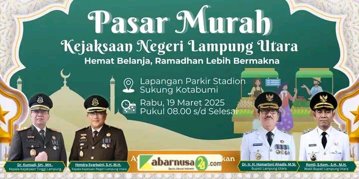 Pasar Murah Kejaksaan Negeri Lampung Utara, Belanja Hemat Sambut Ramadhan dan Tekan Inflasi Daerah