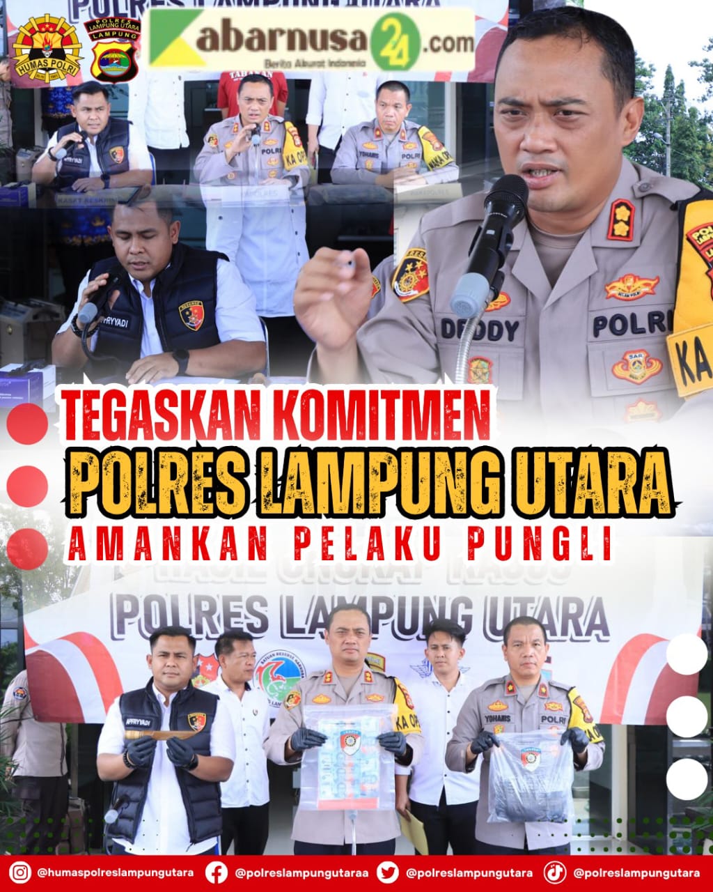 Tegaskan Komitmen, Polres Lampung Utara Amankan Pelaku Pungli