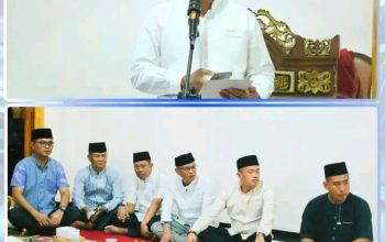 Ketua DPRD  dan Sekda Lampura Pimpin Tim  III Safari Ramadhan di Masjid Jami ‘ Nurul Huda