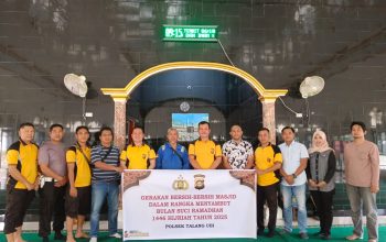 Polsek Talang Ubi Gelar Bakti Sosial Kurvey Masjid Sambut Ramadhan 1446 H