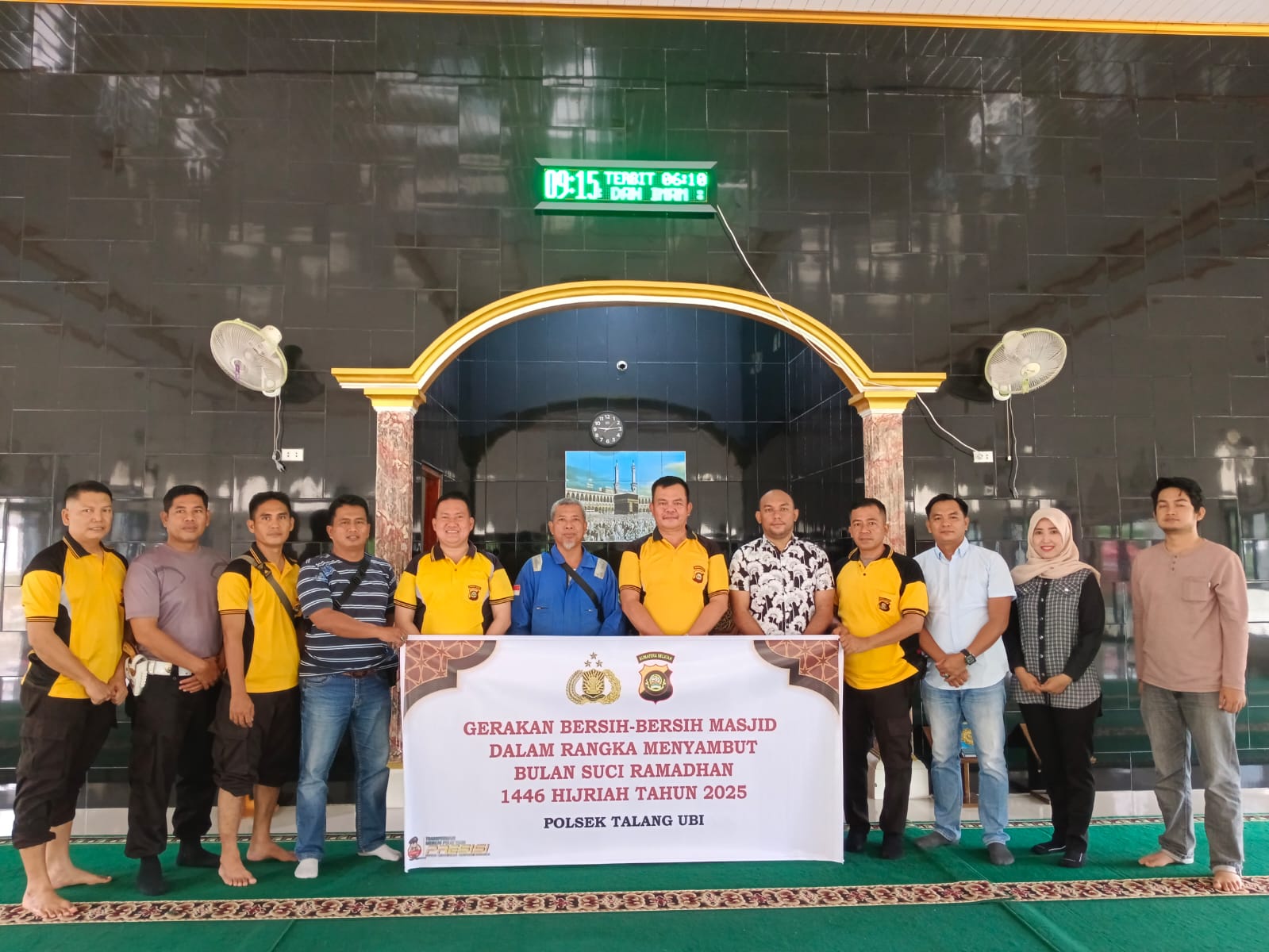 Polsek Talang Ubi Gelar Bakti Sosial Kurvey Masjid Sambut Ramadhan 1446 H