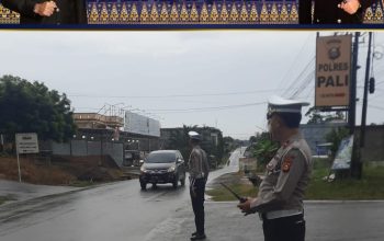 Satuan Lalu Lintas (Satlantas) Polres PALI Menggelar kegiatan Strong Point