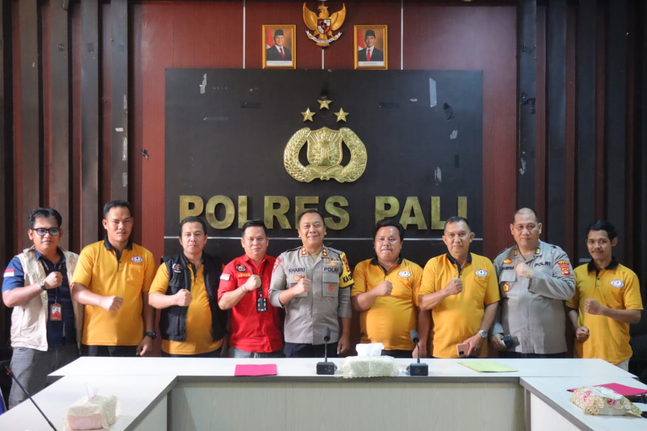 Pengurus Sekber Wartawan Indonesia (SWI) Kabupaten PALI Menggelar Audiensi Dengan Polres PALI