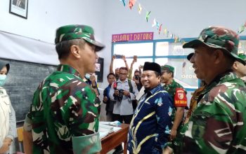 Aslog Tinjau TMMD di Desa Gunosari Kecamatan Tlogosari, Ada Khitanan Masal dan Pemberian Sembako