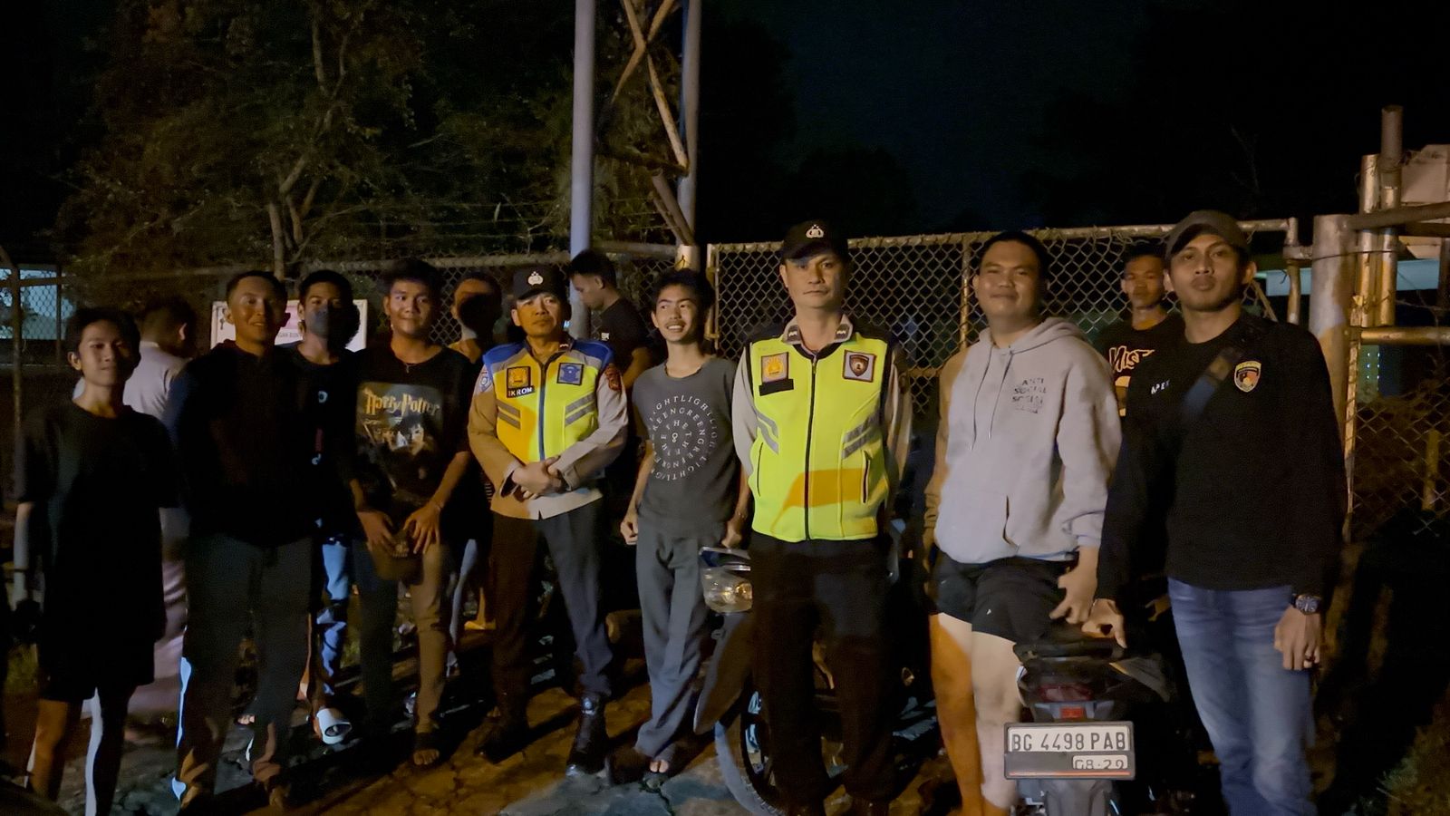 Polsek Talang Ubi Gelar Patroli Malam, Untuk Kamtibmas di Wilayah Hukumnya