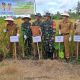 Polres PALI Turut Serta Dalam kegiatan Panen Bersama Padi Gogo Yang digelar Oleh Gabungan Kelompok Tani