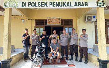 Tim Srigala Unit Reskrim Polsek Penukal Abab Berhasil Tangkap Pelaku Pencuri Motor di Desa Betung Abab