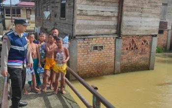 Polsek Talang Ubi Melakukan Monitoring Daerah Rawan Banjir