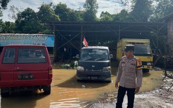 Polsek Talang Ubi Melakukan Monitoring ke Sejumlah Daerah Rawan Banjir