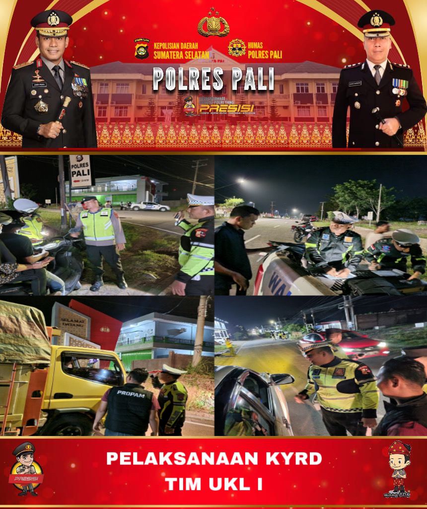 Polres PALI Gelar Razia Terpadu KRYD, Perketat Keamanan dan Ketertiban Masyarakat