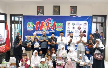 Diskominfosantik Apresiasi Santunan Anak Yatim di HPN 2025