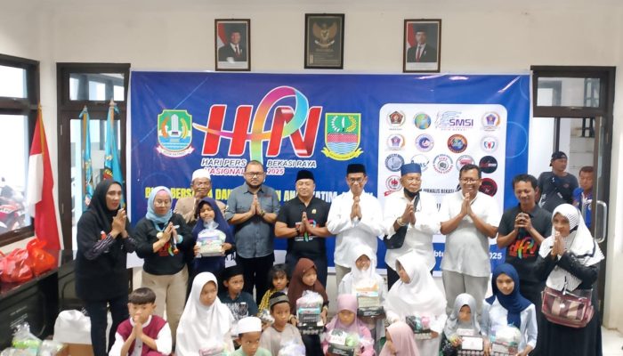 Diskominfosantik Apresiasi Santunan Anak Yatim di HPN 2025