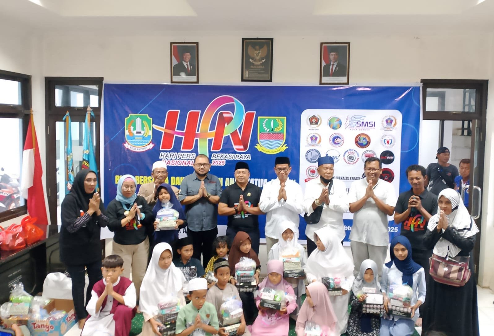 Diskominfosantik Apresiasi Santunan Anak Yatim di HPN 2025