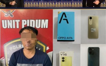 Tim Beruang Hitam Polres PALI Tangkap Pelaku Pencurian Handphone Di Warung Desa Air Itam 