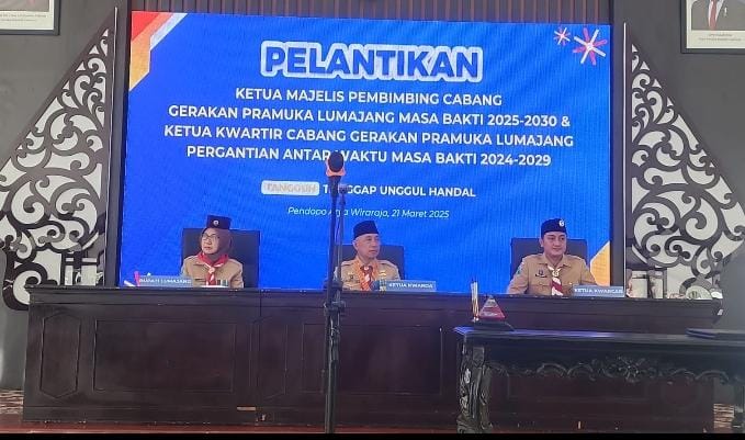 Pelantikan Pengurus Ketua Majelis Pembimbing Cabang Gerakan Pramuka  di Kabupaten Lumajang 