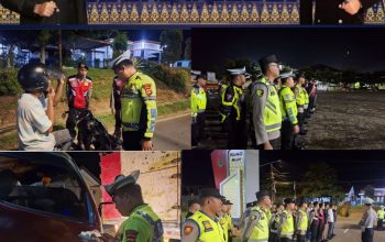 Tim UKL II Polres PALI Menggelar Kegiatan Rutin Yang Ditingkatkan (KRYD) Berupa Razia Terpadu