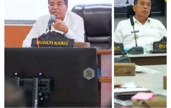 Bupati dan Wakil Bupati Karo Ikuti Peluncuran Indikator Indeks Pencegahan Korupsi Daerah (IPKD) MCP Tahun 2025 Secara Virtual