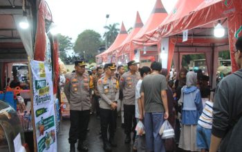 Kapolres Bondowoso Cek Pengamanan Pasar Ramadan