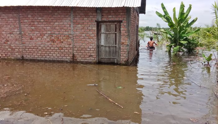 Warga Desa Air Itam Timur Mengharapkan Uluran Tangan Pemerintah Warga Terkena Dampak Banjir 