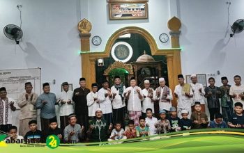 Ratusan Jamaah Masjid Al-Huda Talangkelapa Palembang Sangat Antusias Mengikuti Shalat Taraweh Hari Pertama@Kabarnusa24.com