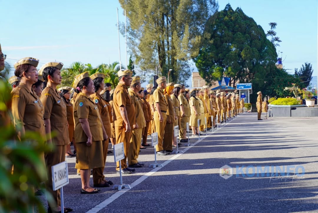 Bupati Karo Pimpin Apel Pagi Gabungan Perdana di Lingkungan Pemerintah Kabupaten Karo