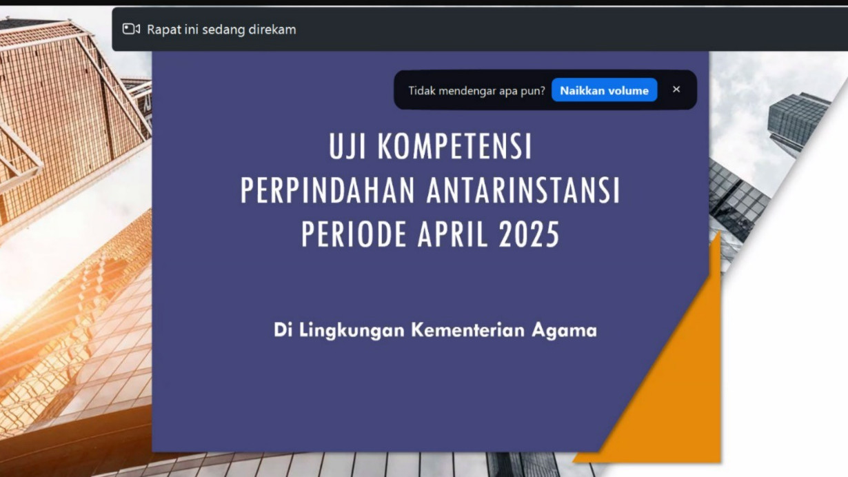 Serentak, Kemenag Gelar Uji Kompetensi Perpindahan Antar Instansi