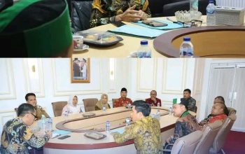 Wakil Bupati Lampung Utara Terima Audensi Dengan Panitia Pembangunan Sekretariat HMI Cabang Kotabumi Lampung Utara