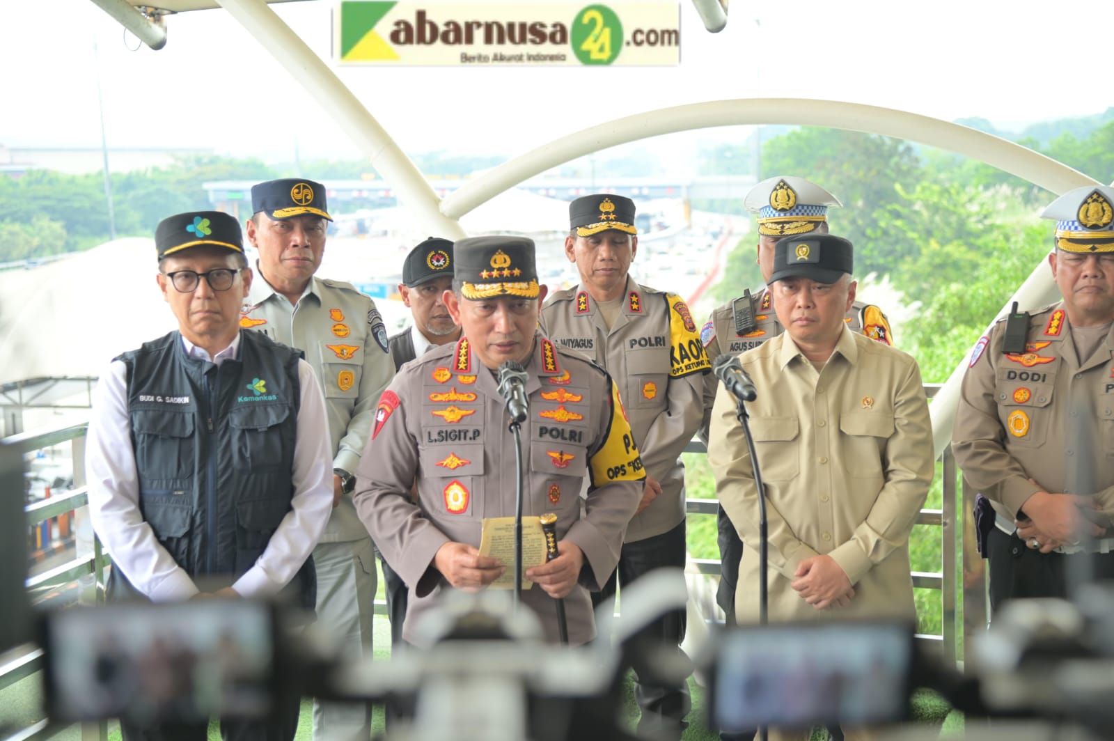 Kapolri Cek Arus Balik Lebaran di Tol Cikatama